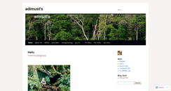 Desktop Screenshot of adimust.wordpress.com