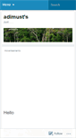 Mobile Screenshot of adimust.wordpress.com