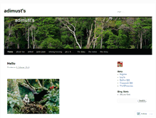 Tablet Screenshot of adimust.wordpress.com