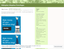 Tablet Screenshot of ethiopianadoptiontravelogue.wordpress.com