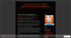 Desktop Screenshot of initiativemeinungsfreiheit.wordpress.com