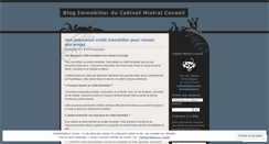 Desktop Screenshot of mistralconseil.wordpress.com