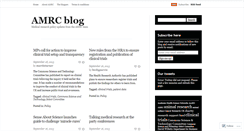 Desktop Screenshot of amrcpolicyblog.wordpress.com
