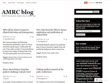 Tablet Screenshot of amrcpolicyblog.wordpress.com