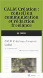Mobile Screenshot of calmcreation.wordpress.com