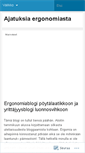 Mobile Screenshot of ajatuksiaergonomiasta.wordpress.com