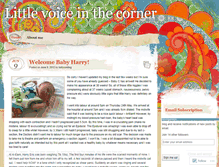 Tablet Screenshot of littlevoiceinthecorner.wordpress.com