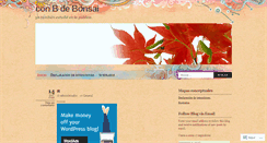 Desktop Screenshot of conbdebonsai.wordpress.com