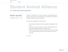 Tablet Screenshot of animalactivists.wordpress.com