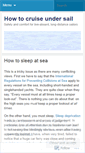 Mobile Screenshot of howtocruise.wordpress.com