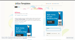 Desktop Screenshot of ecotemplates.wordpress.com