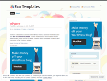 Tablet Screenshot of ecotemplates.wordpress.com