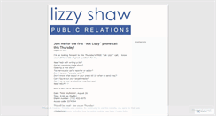 Desktop Screenshot of lizzyshawpr.wordpress.com