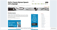 Desktop Screenshot of fwspeechandlanguage.wordpress.com