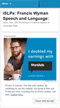 Mobile Screenshot of fwspeechandlanguage.wordpress.com