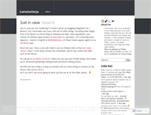 Tablet Screenshot of kattebelletje.wordpress.com