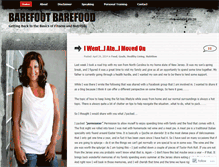 Tablet Screenshot of barefootbarefood.wordpress.com