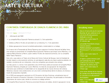 Tablet Screenshot of culturayarte.wordpress.com