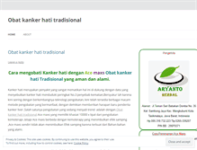 Tablet Screenshot of obatkankerhatitradisional08.wordpress.com