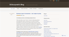 Desktop Screenshot of bgoczynski.wordpress.com