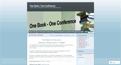 Desktop Screenshot of onebookoneconference.wordpress.com