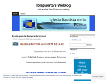 Tablet Screenshot of iblapuerta.wordpress.com