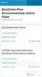Mobile Screenshot of ecogreenplus.wordpress.com