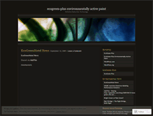 Tablet Screenshot of ecogreenplus.wordpress.com