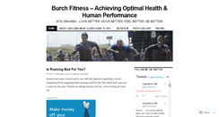 Desktop Screenshot of burchfitness.wordpress.com