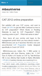 Mobile Screenshot of mbaunivers.wordpress.com