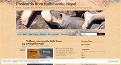 Desktop Screenshot of postcardsfromnepal.wordpress.com