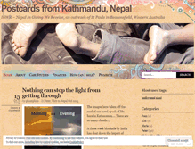 Tablet Screenshot of postcardsfromnepal.wordpress.com