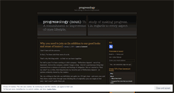 Desktop Screenshot of progressology.wordpress.com