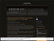 Tablet Screenshot of progressology.wordpress.com
