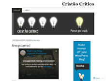 Tablet Screenshot of cristaocritico.wordpress.com