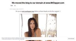 Desktop Screenshot of misterdapper.wordpress.com
