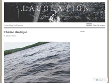 Tablet Screenshot of lacolation.wordpress.com