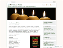 Tablet Screenshot of anuntitlednote.wordpress.com