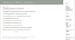 Desktop Screenshot of dutchdarqawi.wordpress.com