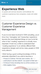 Mobile Screenshot of experienceweb.wordpress.com