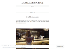 Tablet Screenshot of moorjessicarose.wordpress.com