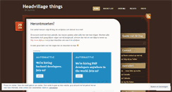 Desktop Screenshot of headvillage.wordpress.com