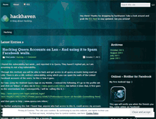 Tablet Screenshot of hackhaven.wordpress.com