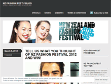 Tablet Screenshot of nzfashionfestival.wordpress.com