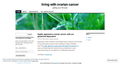 Desktop Screenshot of livingwithovariancancer.wordpress.com