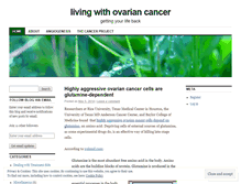 Tablet Screenshot of livingwithovariancancer.wordpress.com