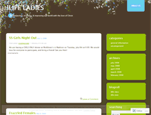 Tablet Screenshot of ilifeladies.wordpress.com