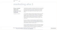 Desktop Screenshot of marketingaha3.wordpress.com