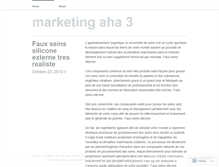 Tablet Screenshot of marketingaha3.wordpress.com