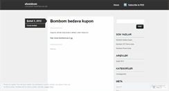 Desktop Screenshot of ebombom.wordpress.com